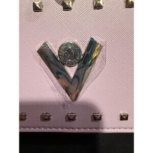 Valentino Orlandi NWT lilac studded crossbody, silver hardware, guitar strap